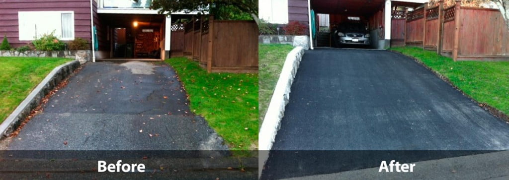 Before and After Driveway Paving